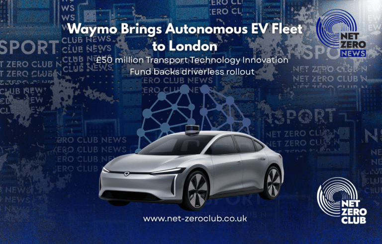 Waymo Launches Autonomous EV Fleet in London to Boost Net-Zero