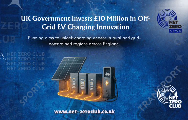 £10m Investment in Off-Grid EV Charging Innovation