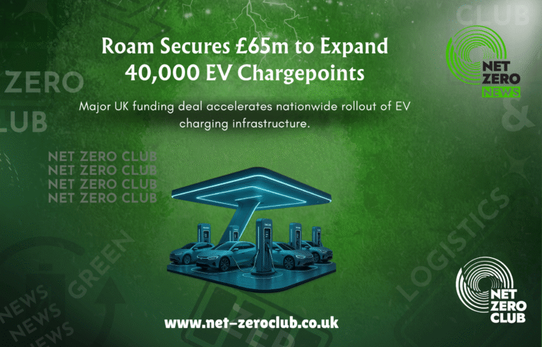 Roam Secures £65m to Expand 40,000 EV Charging Points