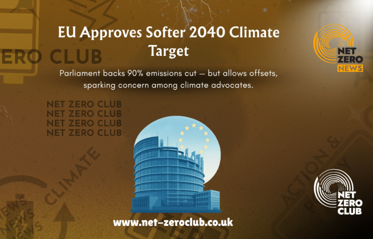European Parliament Approves Diluted 2040 Climate Target