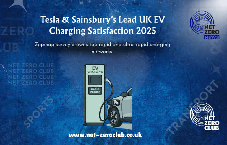 Net-Zero EV Charging: Tesla & Sainsbury’s Smart Charge Top Zapmap Ratings
