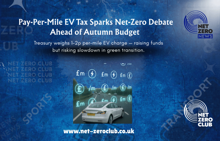 Net Zero News: Budget Funds EV Pay-Per-Mile Tax for UK Net-Zero