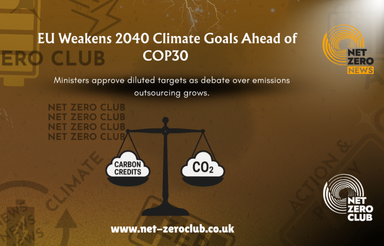EU Nations Set Weakened 2040 Climate Goals for COP30