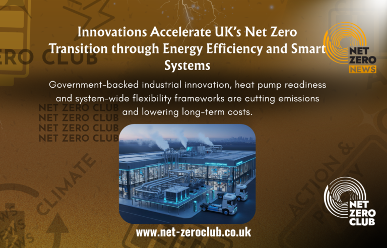 Innovations Accelerate UK’s Net Zero Transition through Energy Efficiency and Smart Systems