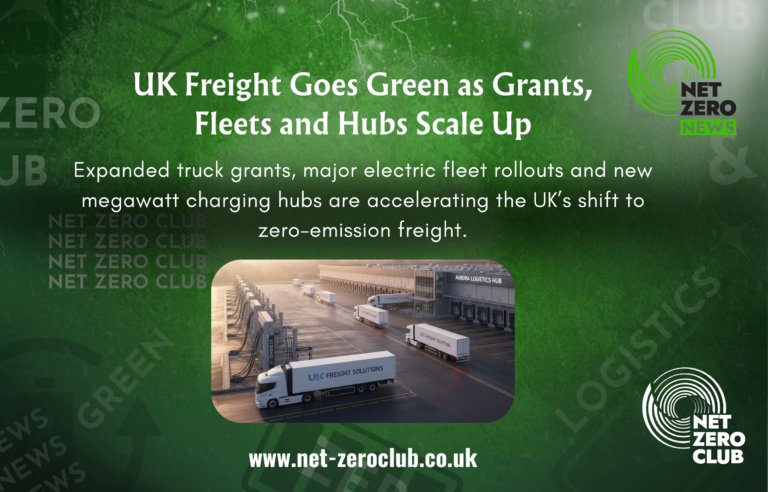 UK Freight Goes Green: Grants Grow, Fleets Expand, Hubs Open