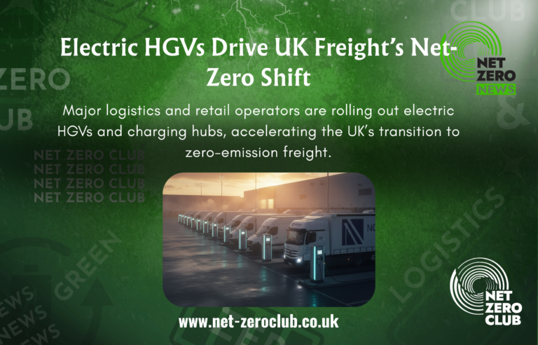 UK Accelerates Green Freight with Major Electric HGV Rollouts
